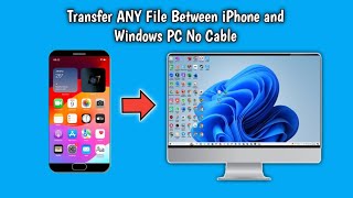 How to Transfer ANY File Between iPhone and Windows PC  No Cable [upl. by Higley]