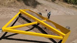 homemade box grader on hard dirt road [upl. by Eltsyrc]