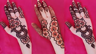 Mehndi design front side full hand new  mehndi design simple  mehndi ki design [upl. by Dworman182]