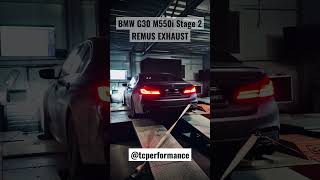 Chiptuning BMW G30 M550i Stage 2 with REMUS EXHAUST remus hamownia bmw car dyno tcperformance [upl. by Trow576]