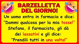 🤣 MIGLIORE BARZELLETTA DEL GIORNO Il farmacista dà alluomo dei lassativi per la tosse [upl. by Algie107]