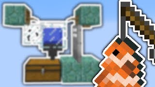 Minecraft AFK FISH FARM Redstone Free Tutorial [upl. by Retep558]