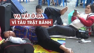 Hàng ngàn người vật vờ tại ga Sài Gòn như thời bao cấp vì tàu trật bánh [upl. by Elatia]