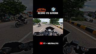 BMW g310rr vs ktm rc390 drag race 🚨 [upl. by Atsocal]