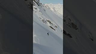 Tumbling down Alaska ⛷️ skiingday skiing skiingisawesome skiingstunts [upl. by Aliber]