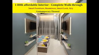 1 BHK Interior work  Affordable Smart Modern Trendy  by Lotus Abode [upl. by Enirbas]