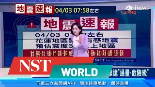 Keep calm and carry on… Taiwan news anchors rocked by earthquake during live broadcast [upl. by Kcirdnekal]