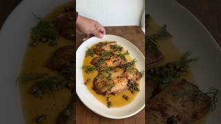 Fish meunière with browned butter and capers shorts foodasmr food foodie chef yummy fyp food [upl. by Nissensohn316]