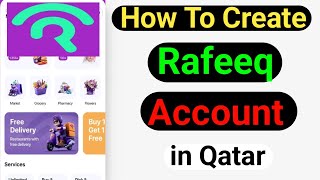 How to create rafeeq account in qatar online  Rafeeq App me account kaise vacate [upl. by Eillen]