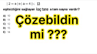 Eşitsizlik sorusu çözebildin mi   matematik soru çözümü [upl. by Aicercal305]