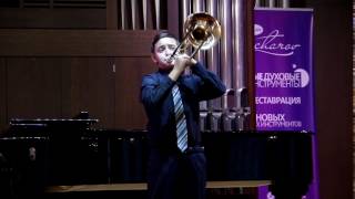 RimskyKorsakov Trombone Concerto Iván Plaus 12 years Spain [upl. by Bilow]