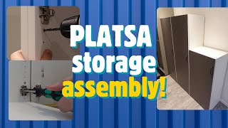 Ikea Platsa storage assembly  How hard can it be Really [upl. by Eenal]