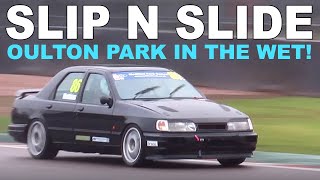 OULTON PARK TRACKDAY IN THE WET  480BHP Ford Sierra BMW E36 and more [upl. by Nilrem]