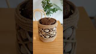 DIY flowerpot diy handcraftdiys handmadehome [upl. by Etnoled31]