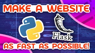 Make A Python Website As Fast As Possible [upl. by Gunzburg274]