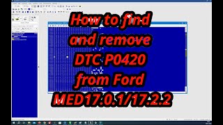 WinOLS MED17011722 DTC P0420 remove [upl. by Enelyahs]