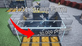 121 Minecraft Easy String farm [upl. by Frangos294]