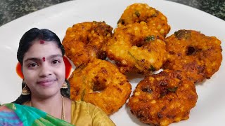 ஜவ்வரிசி வடை  Javvarisi vadai in tamil  sabudana vada recipe  evening snacks recipe in tamil [upl. by Aihsital]