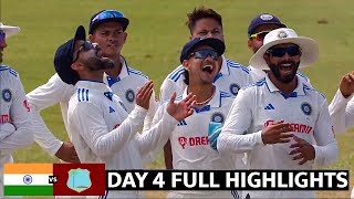 INDIA VS WEST INDIES 2ND TEST DAY 4 FULL MATCH HIGHLIGHTS  IND VS WI DAY 4 FULL MATCH HIGHLIGHTS [upl. by Malchus204]