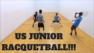 Racquetball Clips 45  Top US Juniors invade our club [upl. by Uzzi]