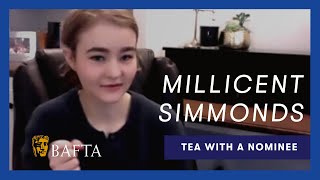 EE Rising Star Millicent Simmonds shares what representation means to her  Tea with BAFTA [upl. by Losiram]