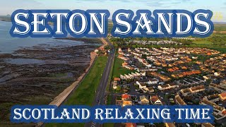 Seton Sands Scotland Sunset relaxing time Haven Holidy Home [upl. by Nahamas]