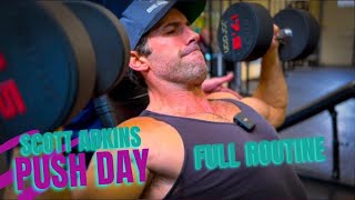 Training Scott Adkins  Push Day with Bryan Norbury at Legends Gym [upl. by Coppinger]