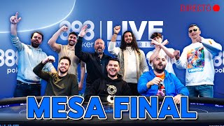 888POKER LIVE MADRID  MESA FINAL  MAIN EVENT  66000€ ON TOP 888poker PokerRed CasinoGranVia [upl. by Holtorf]