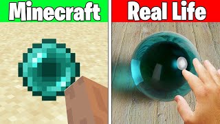 Realistic Minecraft  Real Life vs Minecraft  Realistic Slime Water Lava 1293 [upl. by Egroej]