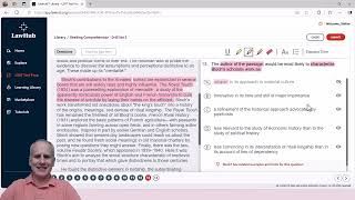 How to Identify Author Tone in a LSAT Passage Using LawHub Reading Comprehension Drill Set 3 [upl. by Shear451]