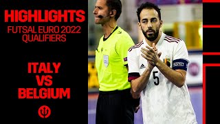 FUTSAL​​  FutsalEURO​​ 2022 Qualification  Italy 41 Belgium [upl. by Bracci]