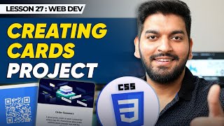 Creating a Cards Website Project using CSS  Episode  27 [upl. by Caldwell833]