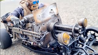 Eddies IRON MAIDEN Tank Racer Street Run RC Animatronics by Danny Huynh Creations [upl. by Dinin937]