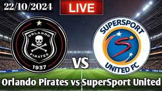 orlando pirates Vs supersport united Live football match today [upl. by Auohp858]