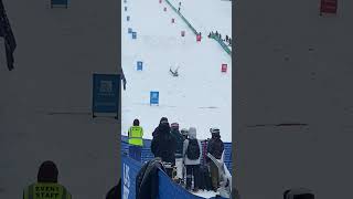 Massive Fall at the Moguls World Cup ski skier skiing snow [upl. by Buskus]