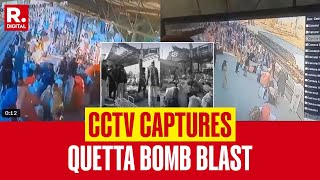 Quetta Accident Caught On Cam Massive Bomb Blast At Quetta Railway Station In Pakistan [upl. by Brietta]