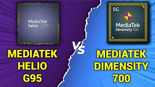 Mediatek dimensity 700 vs Mediatek Helio G95 🔥  Which is better  Helio G95 vs dimensity 700 🤯🤯 [upl. by Aikan815]