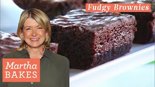 Martha Stewart’s Fudgy Brownies  Martha Bakes Recipes  Martha Stewart [upl. by Ruby702]