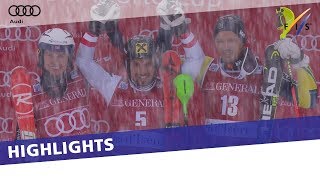 Marcel Hirscher comes from behind to take top spot in Slalom at Val dIsère  Highlights [upl. by Akkire15]