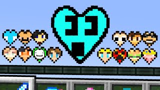 Minecraft But YouTubers Are Hearts [upl. by Sirromed]