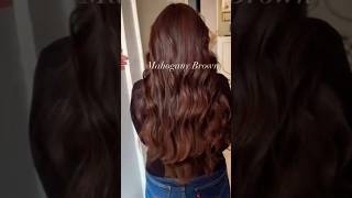 Mahogany brown hair colour shade shorts [upl. by Acihsay]