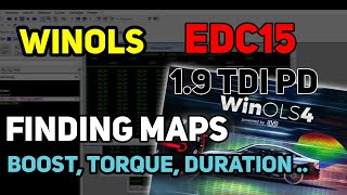 Winols EDC15P How To Finding Maps  Boost Torque Duration EGR [upl. by Aihsenet82]