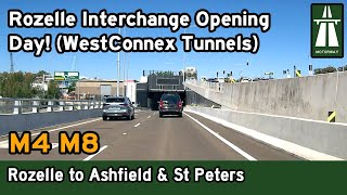 Rozelle Interchange Opening Day Driving the Rozelle Interchange – M4 M8 amp Iron Cove Link 4K [upl. by Anidualc]