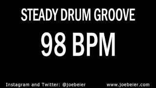 98 BPM  Simple Drum Beat  Backing Drum Track  Practice Tool [upl. by Lewin]