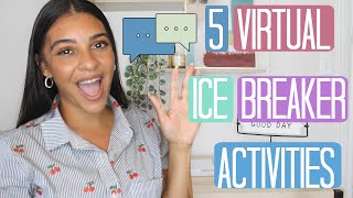 5 Virtual Ice Breaker Activities Remote Learning [upl. by Nomzzaj]