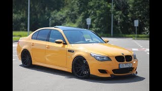 BMW E60 550i Drift 💛💛 FRED [upl. by Atiuqihc]