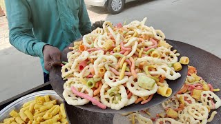 Street Cart Vendor Making Colorful Fryums in Sand  Amazing Street Food of India [upl. by Jurkoic]