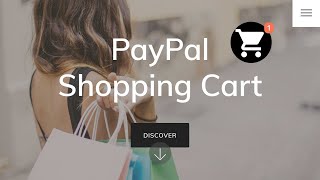 Mobirise PayPal Shopping Cart Extension [upl. by Mattias]