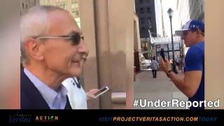 John Podesta Gets Hostile With James OKeefe Over Hidden Cam Footage [upl. by Elleiram]