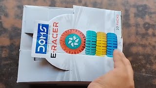 Doms E racer tyre Eraser  Tyre wala rubber  doms eraser wholesale pack unboxing  review price [upl. by Neille]